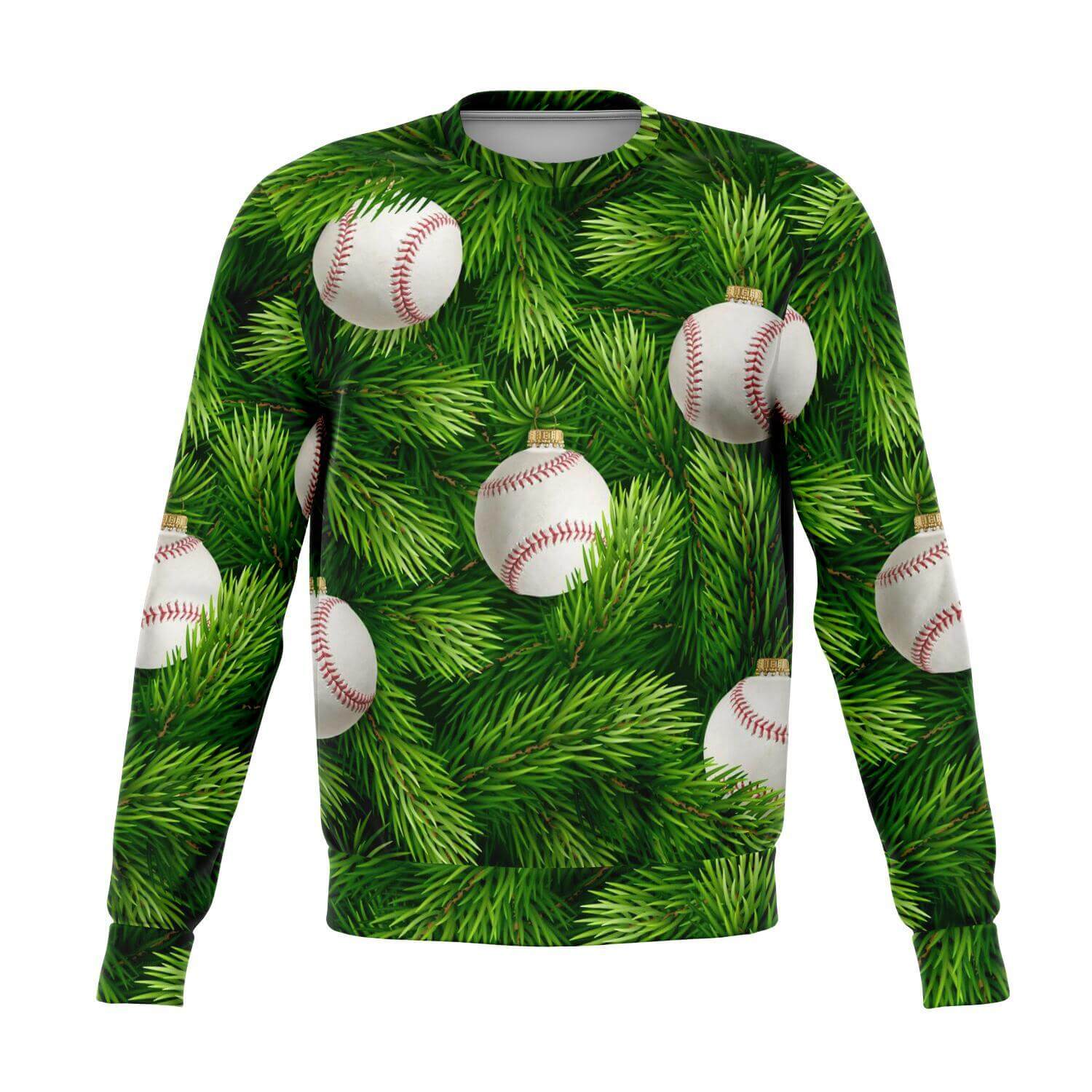 Fun Ugly Baseball Xmas Sweatshirt-front