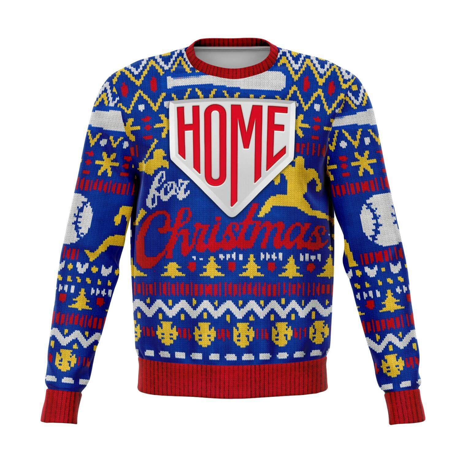 Home For Christmas Fun Ugly Xmas Sweatshirt - front