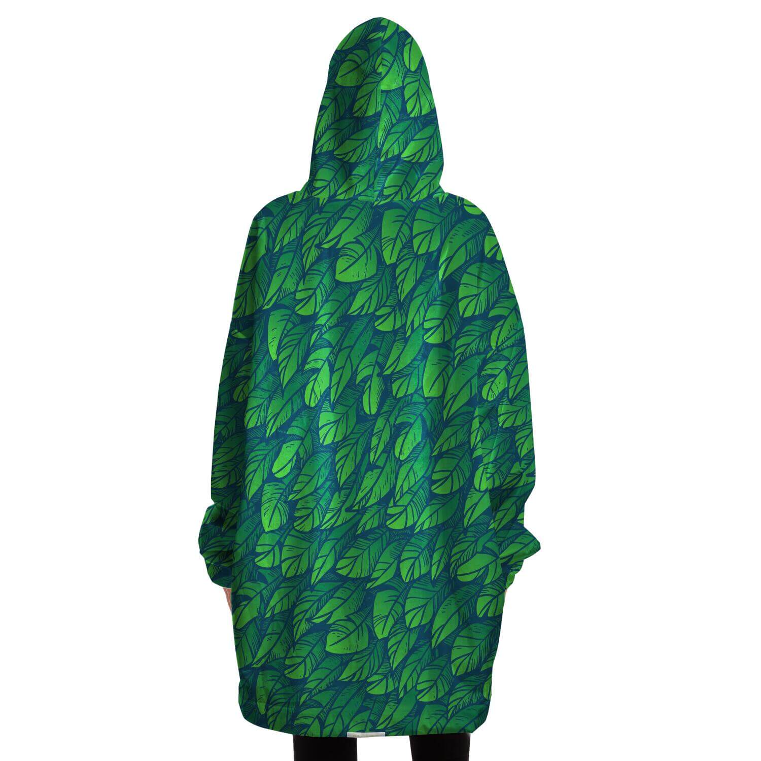 Snug Hoodie - Leaves Design - female - back