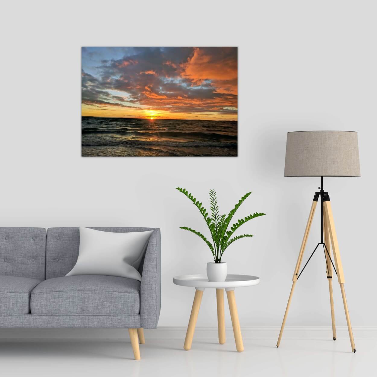 Stormy Sunrise, Sandhead, Luce Bay - Canvas Wall Art