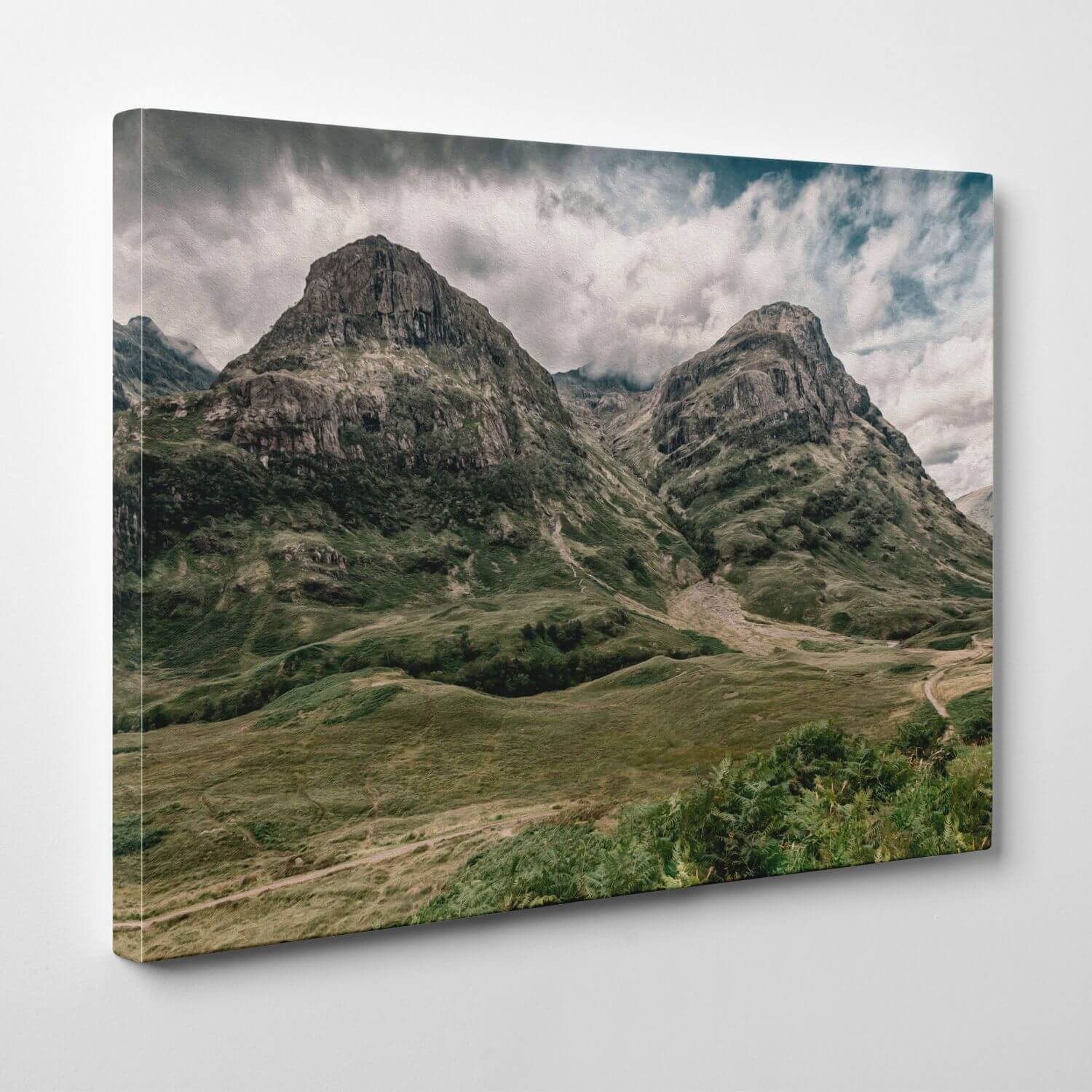 Canvas-Wall-Art-Glencoe-Scottish-Highlands-Oil-1500