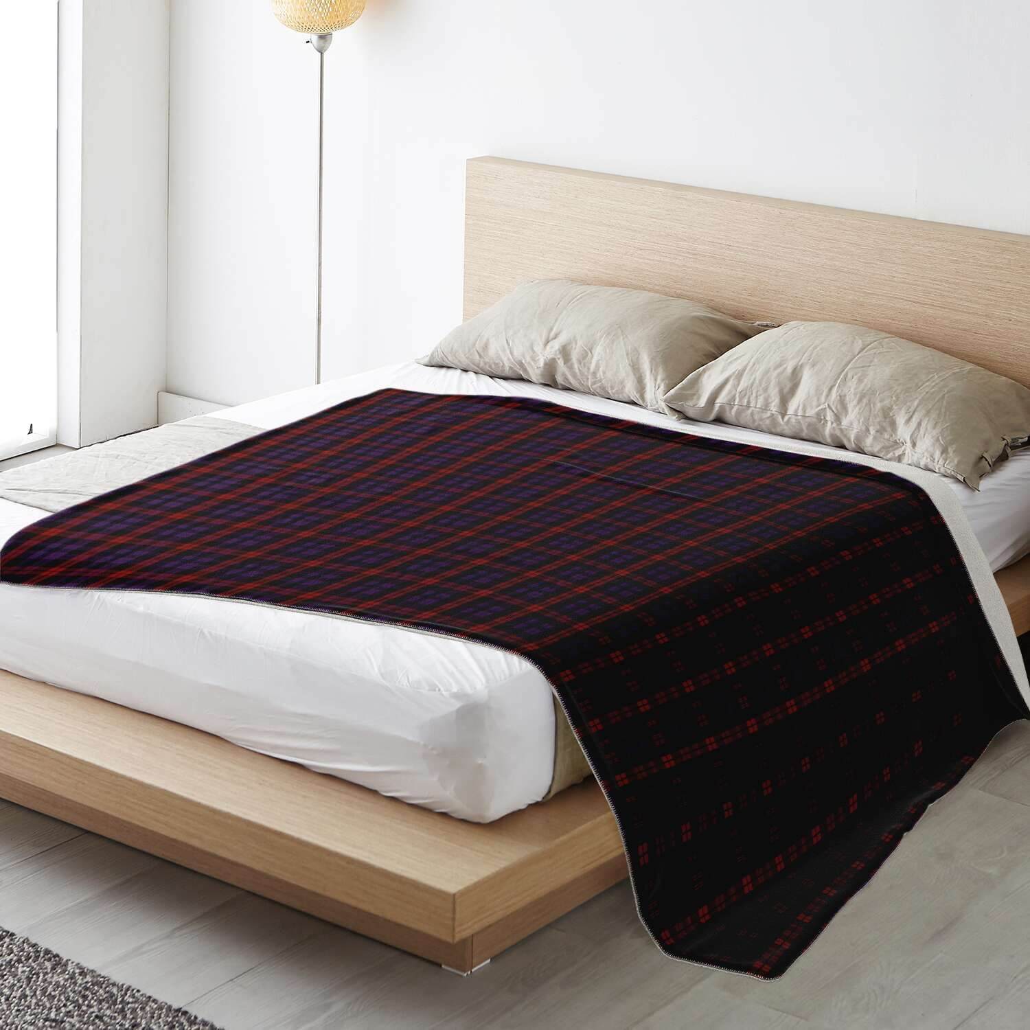 Brown-Tartan-Microfleece-blanket_horizontal_lifestyle-bedextralarge
