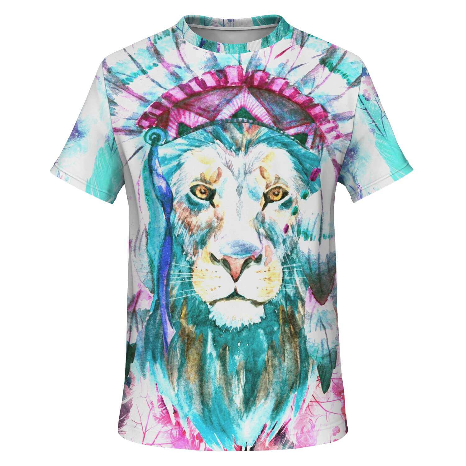 Hippie-Lion-T-Shirt-neutral-front