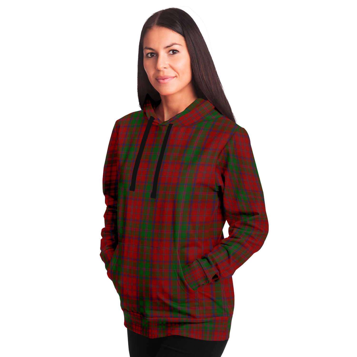 Stewart-Of-Appin-Tartan-Athletic-or-Fashion-Pullover -Hoodie-left_down
