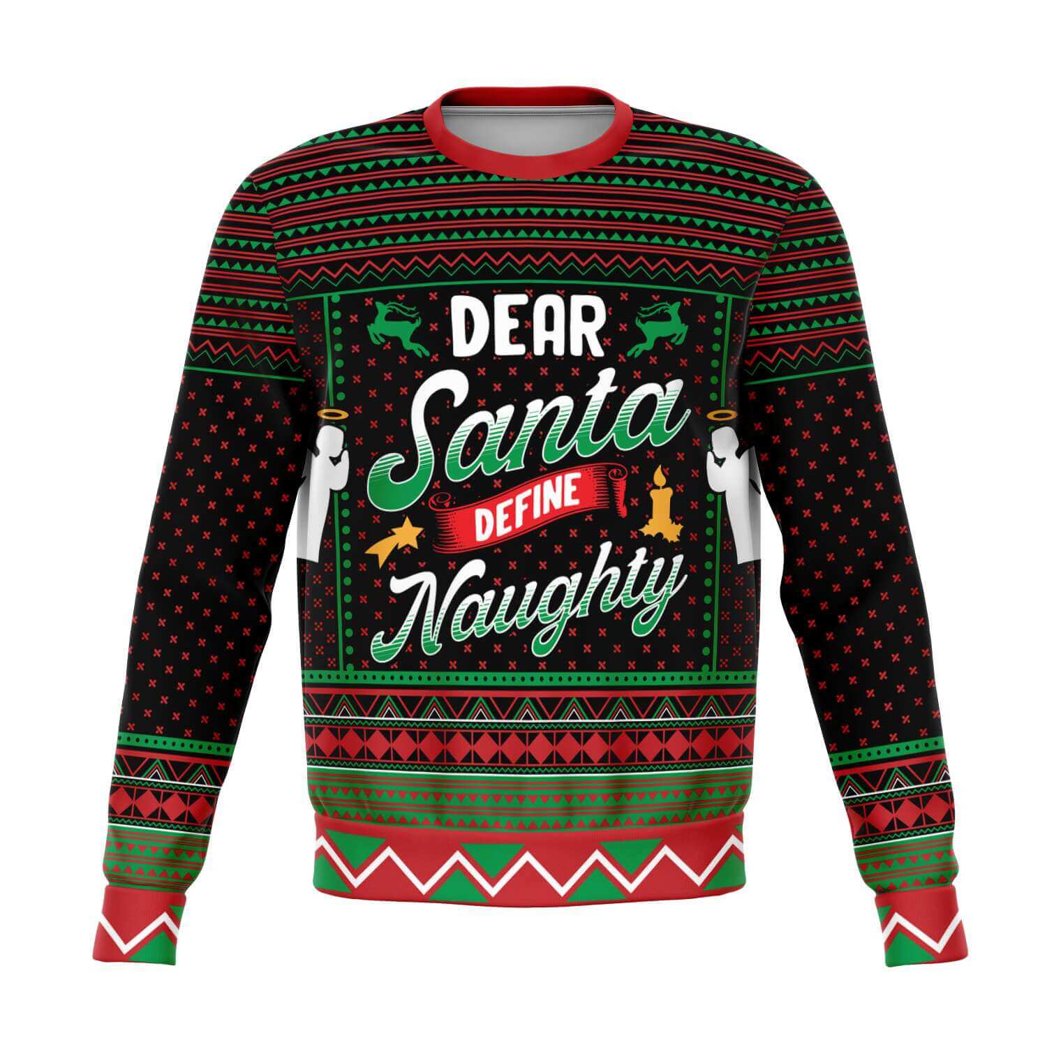 Dear-Santa-Define-Naughty-Athletic-Fashion-sweatshirt