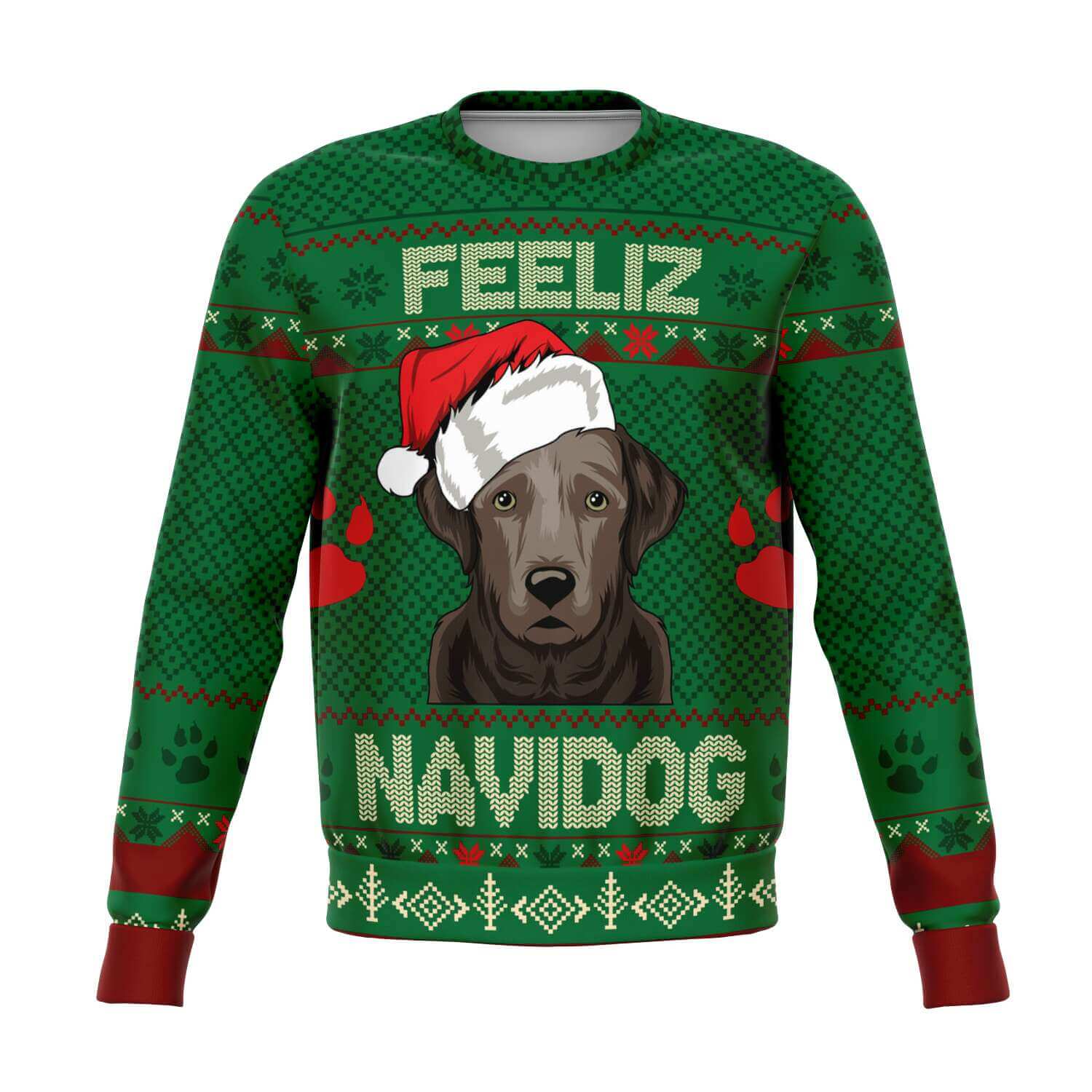Labrador-Feeliz-Navidog-Athletic-Fashion-sweatshirt