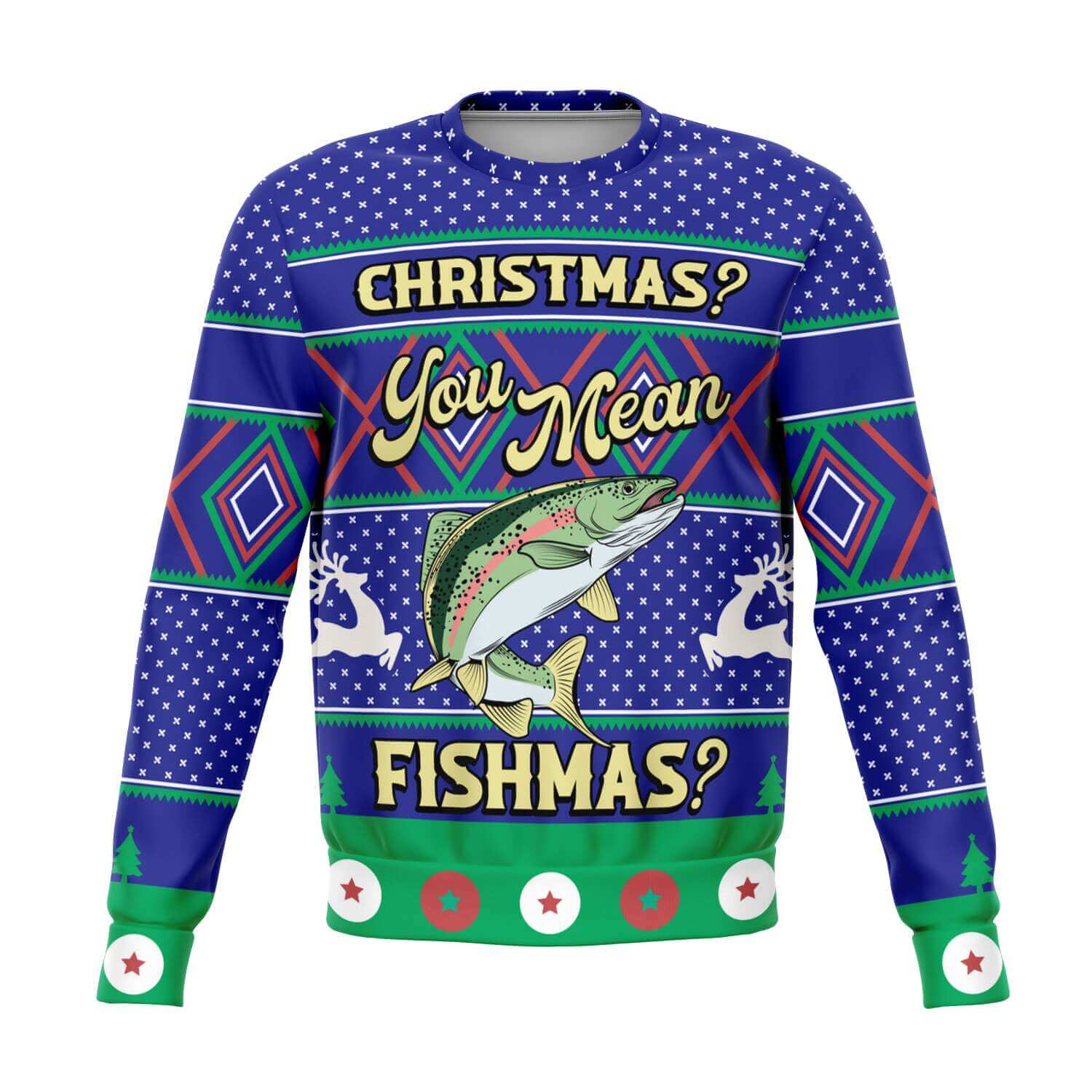 You Mean Fishmas - Merry Fishmas-Athletic-Fashion-sweatshirt