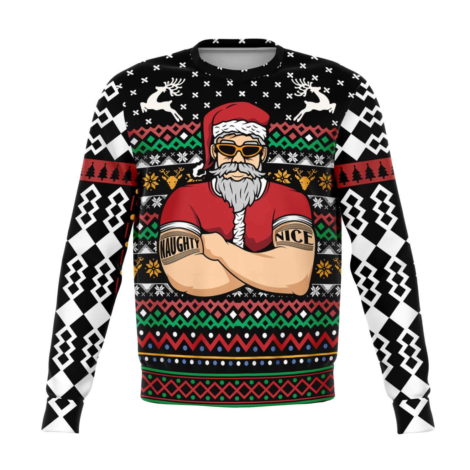 Santa Bouncer-Athletic-Fashion-sweatshirt
