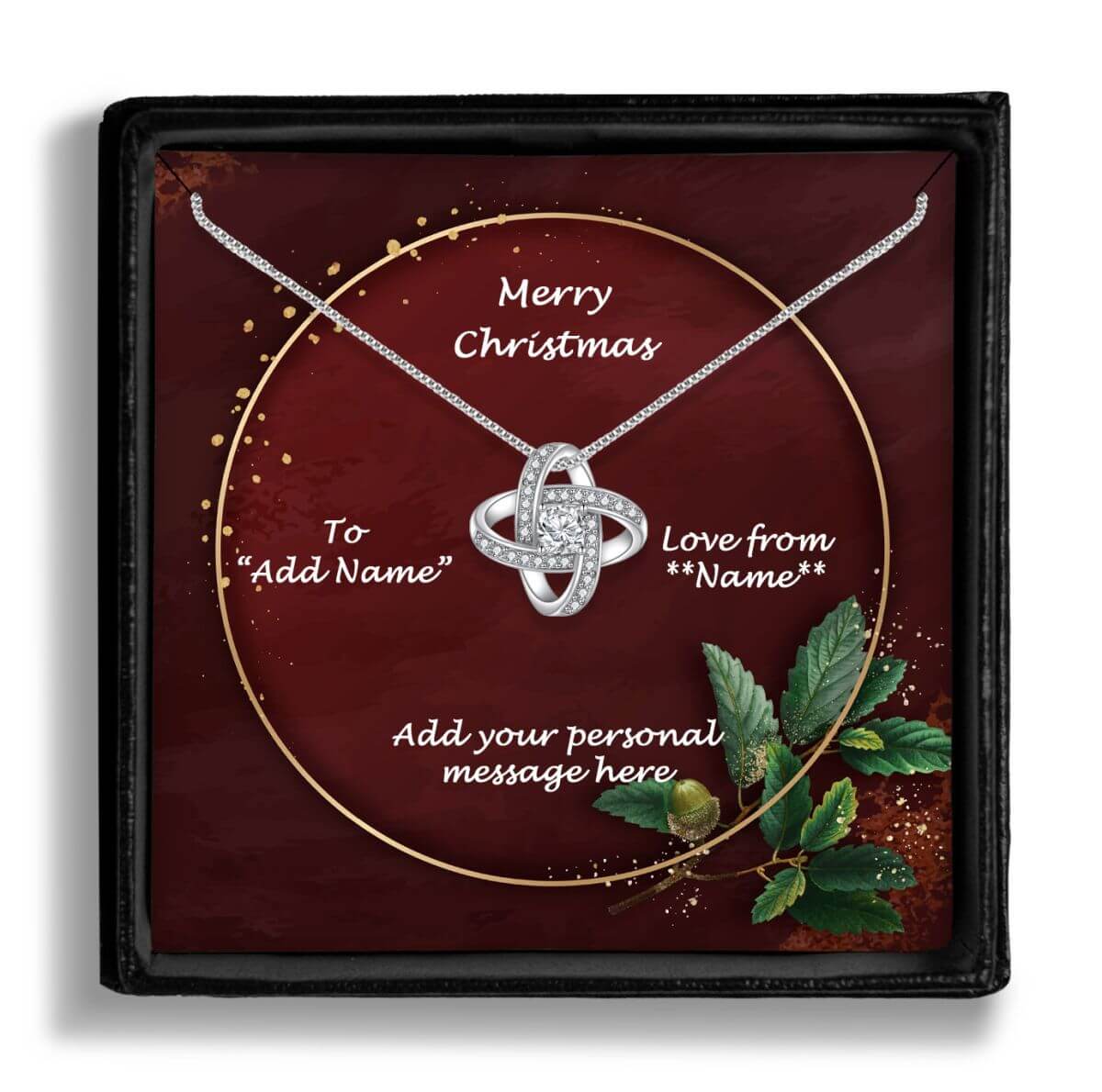 BIG-On-Jewellery-Necklace- top-view-Enduring-Love-Merry-Xmas-personal-message-1