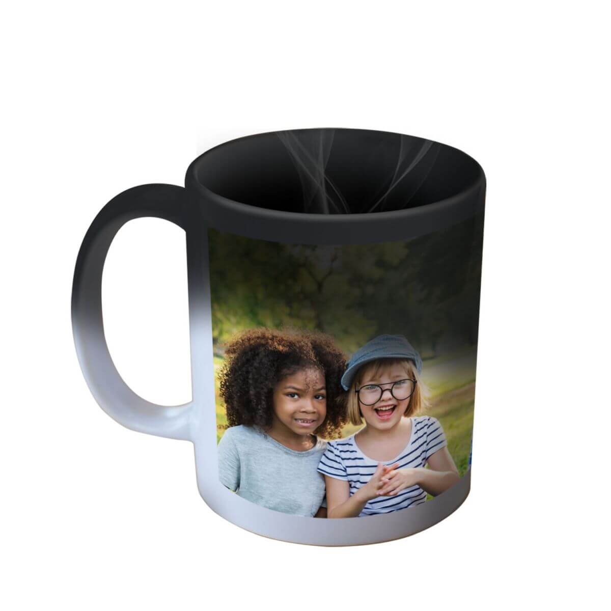 Colour-changing-ceramic-mug-personalised-kids-in-park-white-bgnd