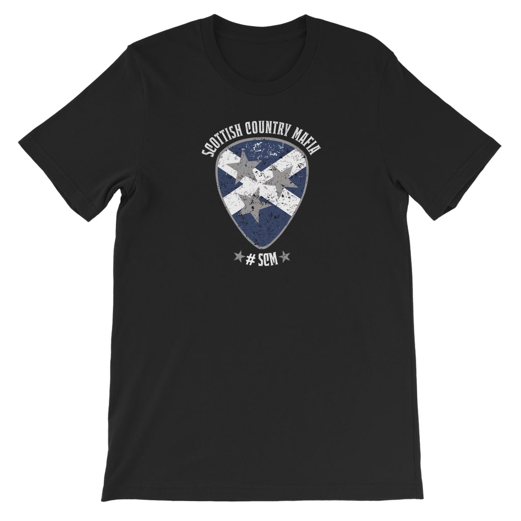 Scottish Country Mafia Kids T-shirt Pick logo - black