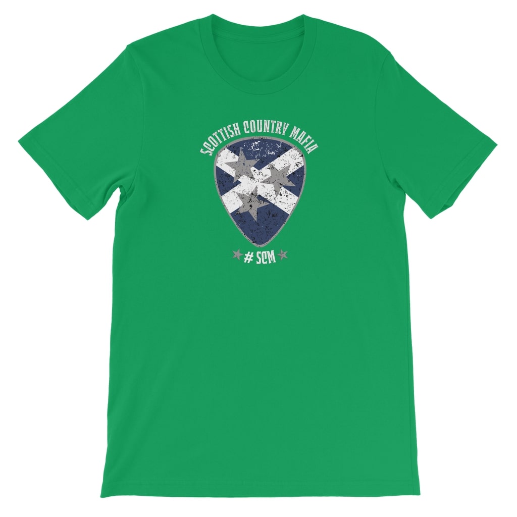 Scottish Country Mafia Kids T-shirt Pick logo - kelly green