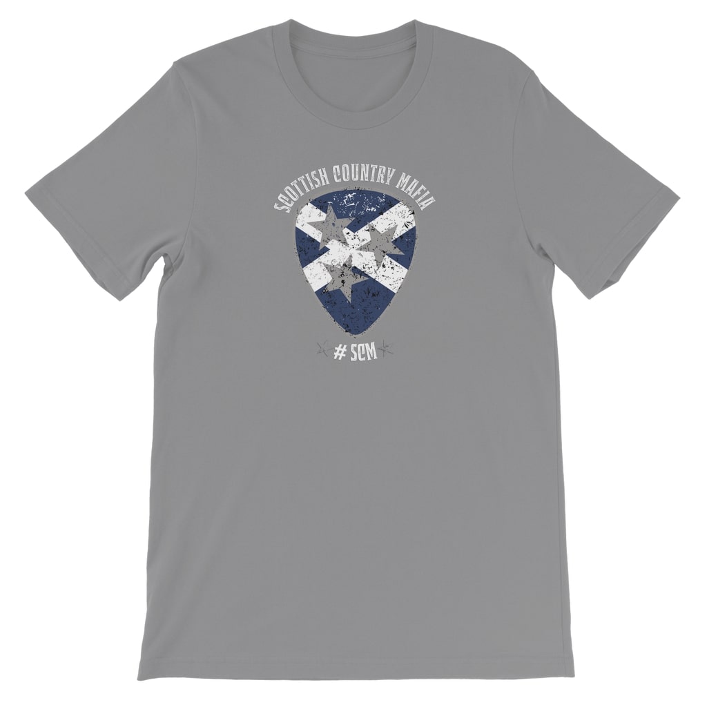 Scottish Country Mafia Kids T-shirt Pick logo - light grey