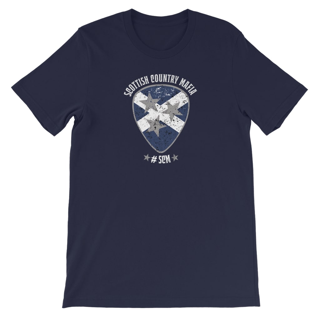 Scottish Country Mafia Kids T-shirt Pick logo - navy