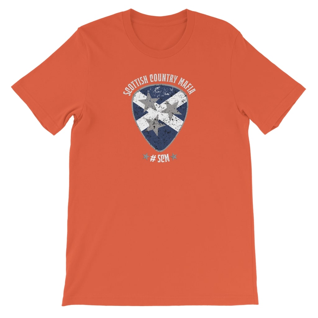 Scottish Country Mafia Kids T-shirt Pick logo - orange