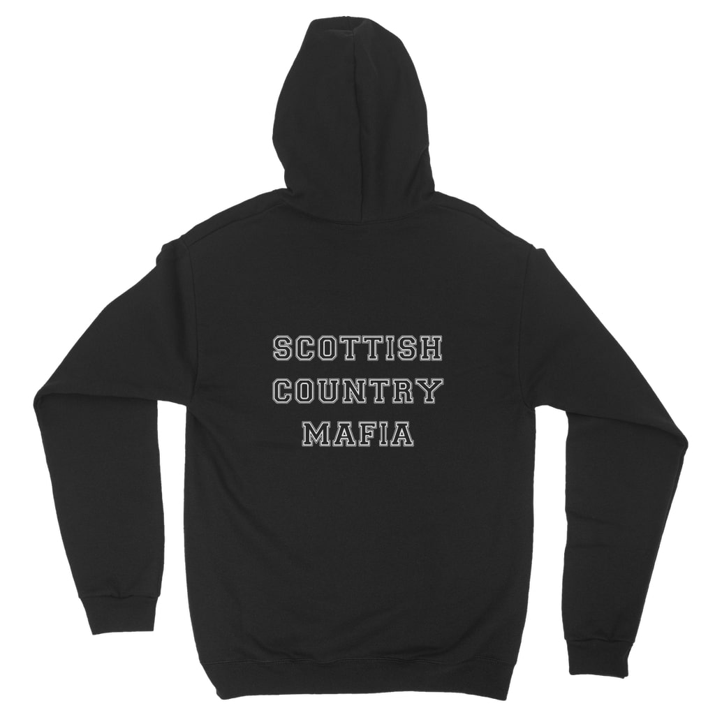 Scottish Country Mafia Classic Adult Hoodie College - back-black