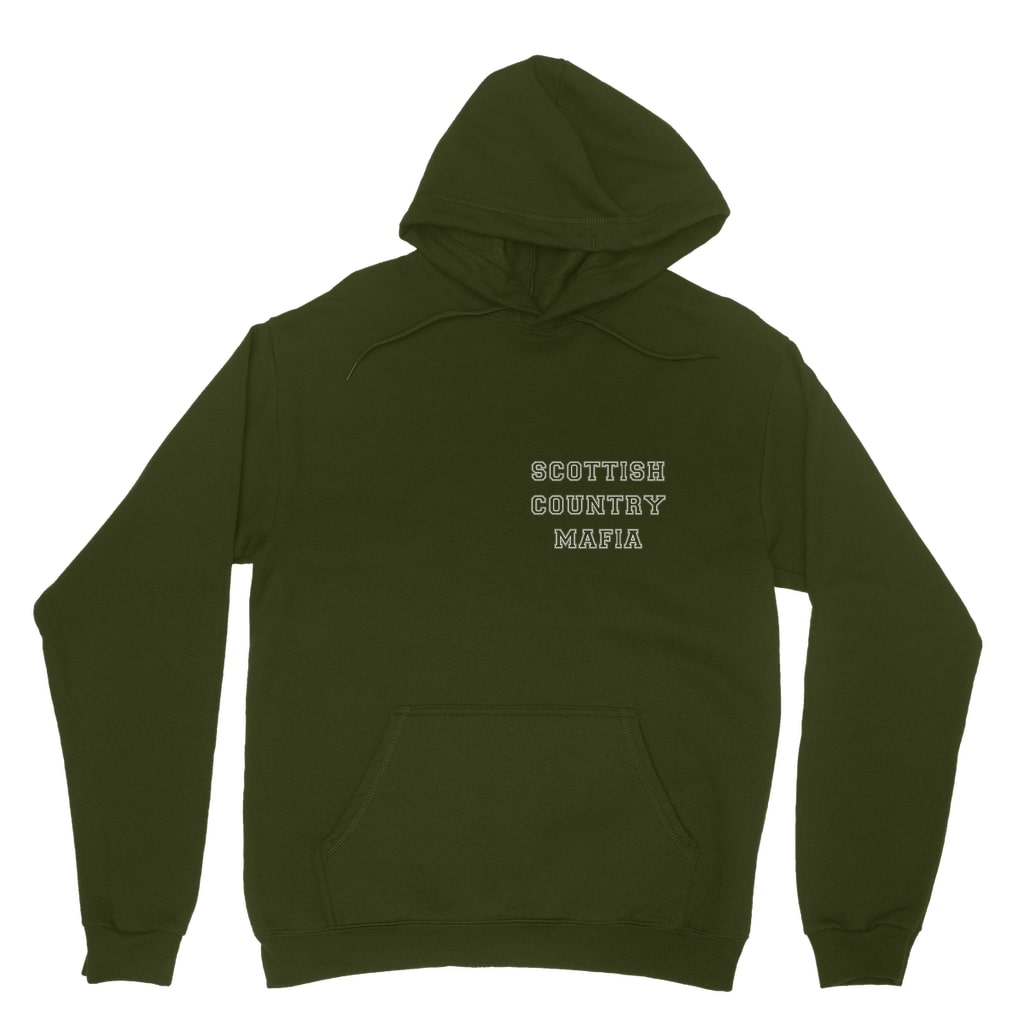 Scottish Country Mafia Classic Adult Hoodie College - front-darkgreen