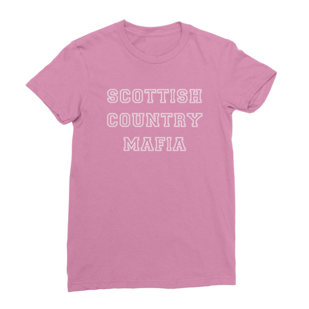 Scottish-Country-Mafia-College Logo-Womens-T-Shirt azalea