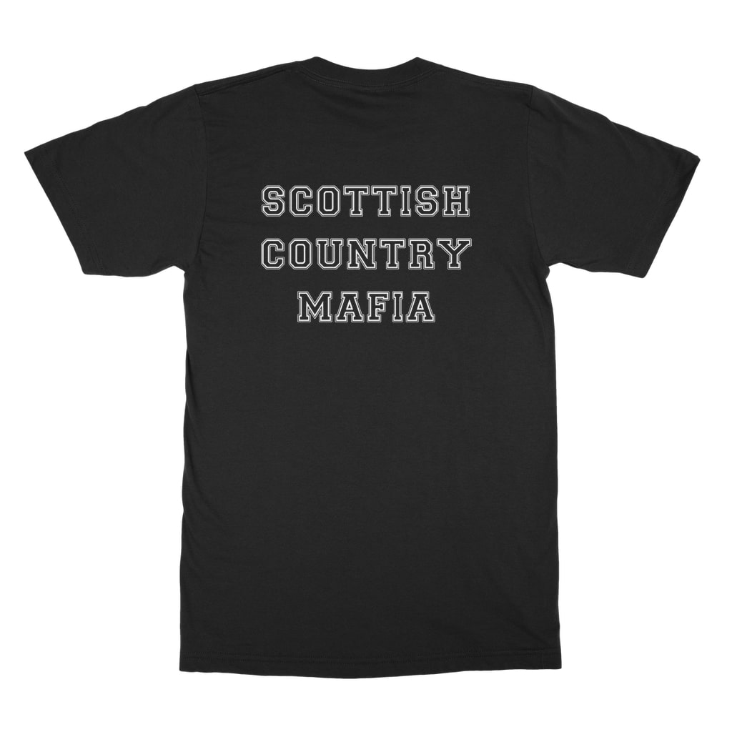 Scottish-Country-Mafia-College Logo-Classic-Adult-T-Shirt back black