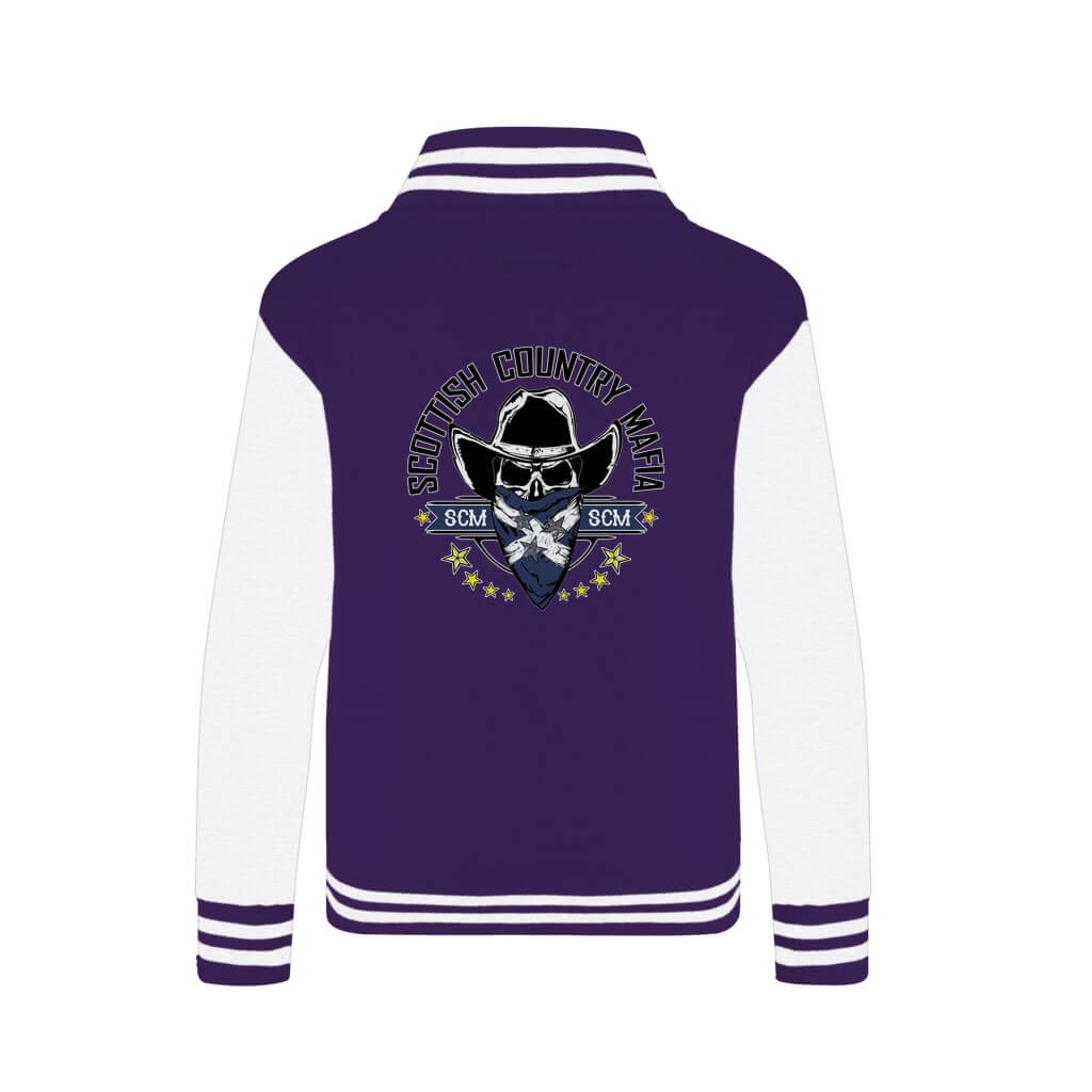 New-SCM-Logo-Classic-Varsity-Jacket-Back-Design-Purple-White