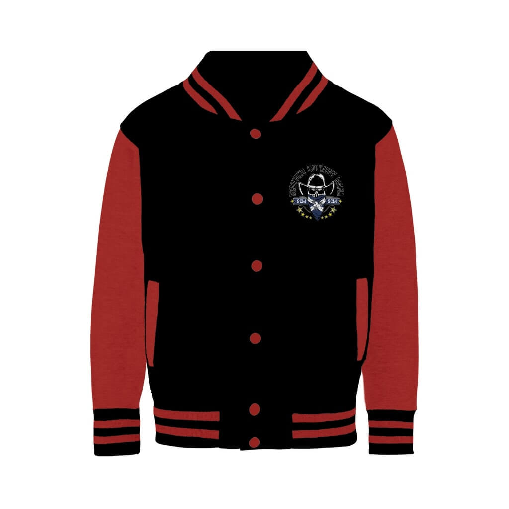 New-SCM-Logo-Classic-Varsity-Jacket-Front-Design-Black-Fire-Red