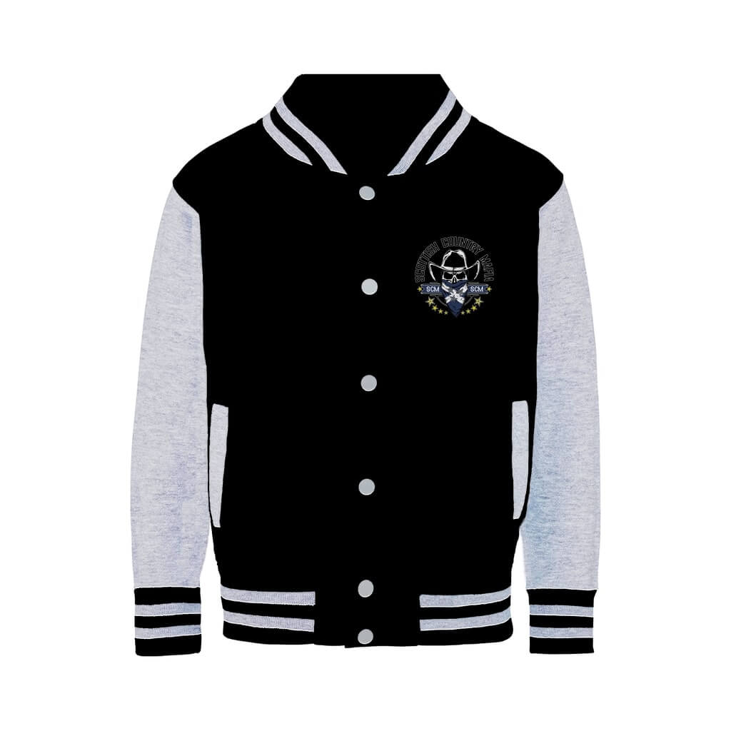 New-SCM-Logo-Classic-Varsity-Jacket-Front-Design-Black-Heather-Grey