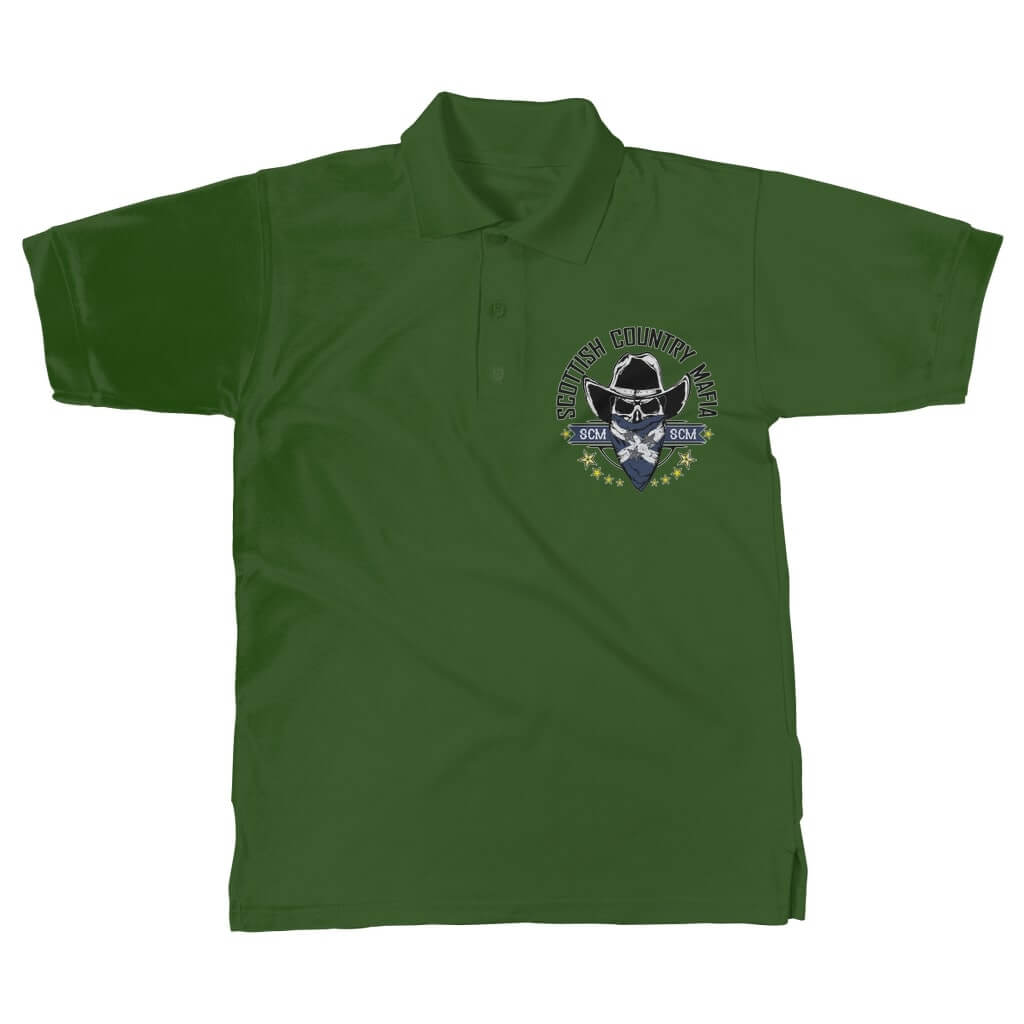 New-SCM-Logo-Classic-Womens-Polo-Shirt-Front-Design-Dark-Green
