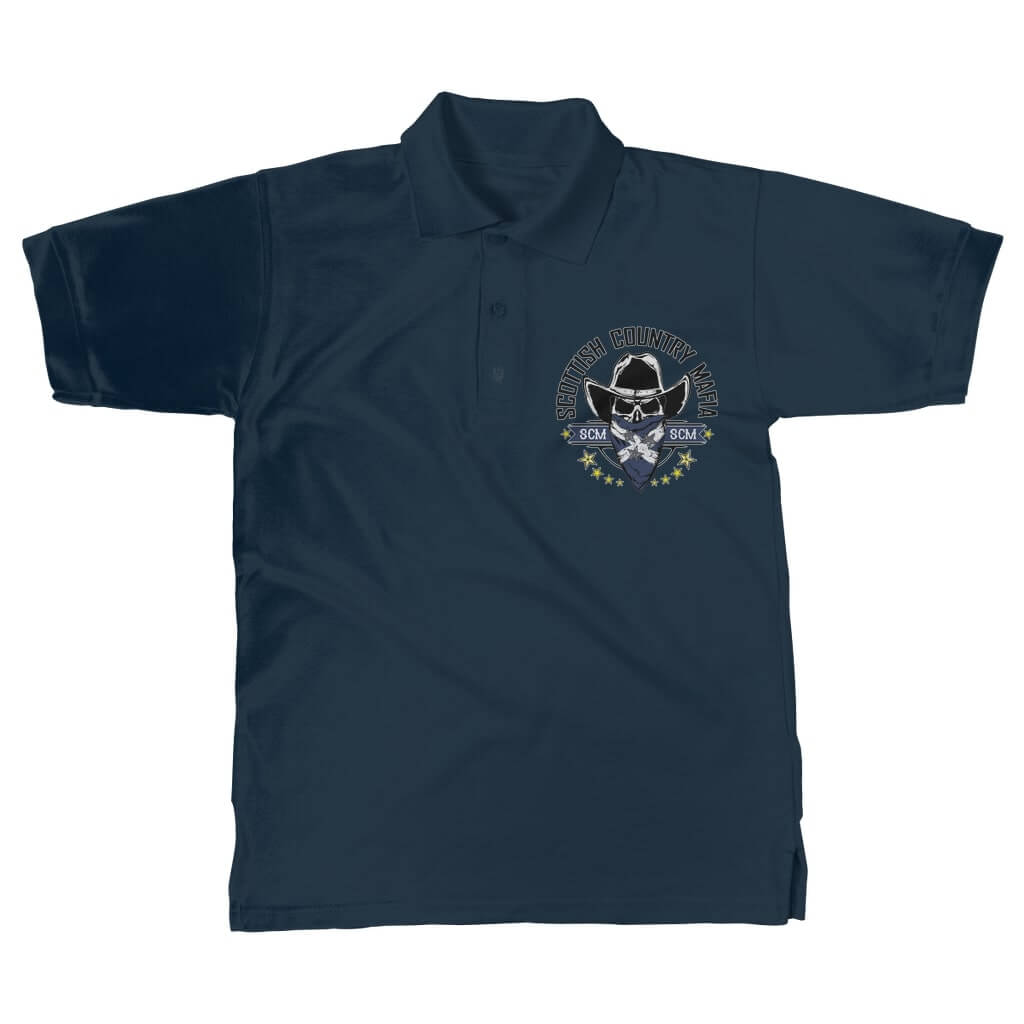 New-SCM-Logo-Classic-Womens-Polo-Shirt-Front-Design-Navy