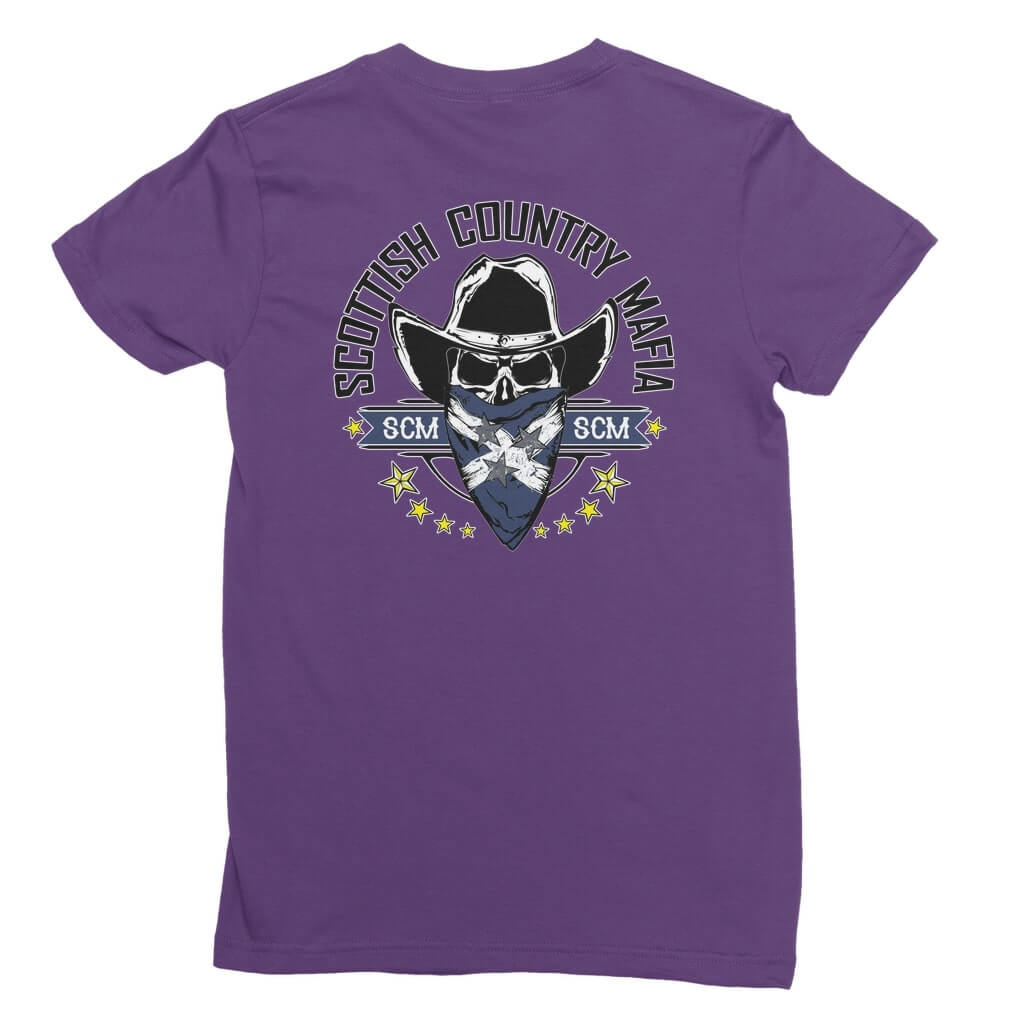New-SCM-Logo-Classic-Womens-T-Shirt-Back-Design-Purple