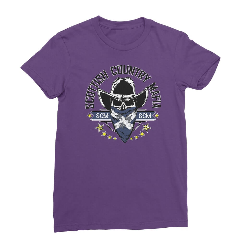New-SCM-Logo-Classic-Womens-T-Shirt-Front-Design-Purple