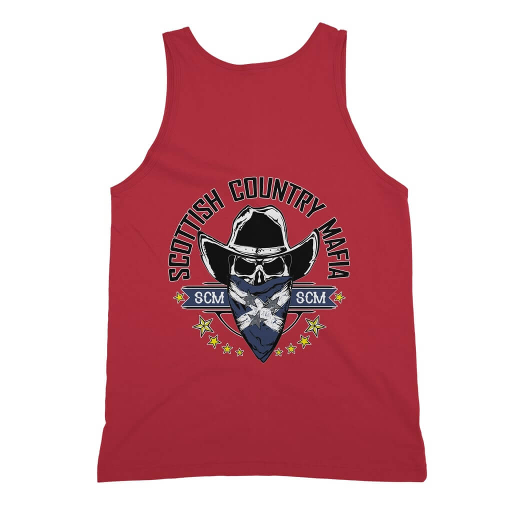 New-SCM-Logo-Classic-Womens-Tank-Top-Front-Design-Red